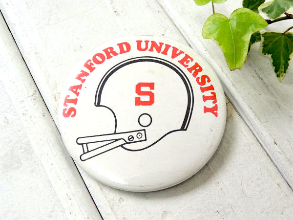 【STANFORD UNIVERSITY】アメリカンフットボール・ヴィンテージ・缶バッジ・CALIF