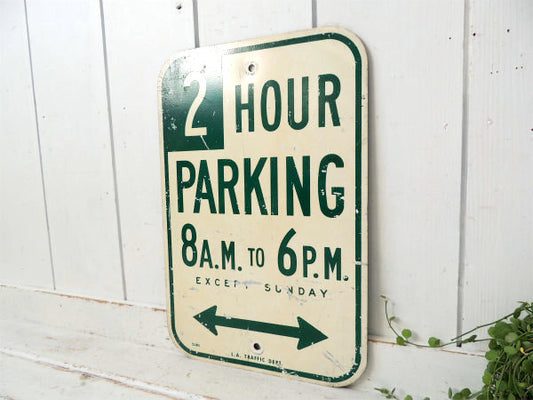 PARKING・パーキング LA ストリートサイン・スチール・ヴィンテージ・サイン・看板・USA