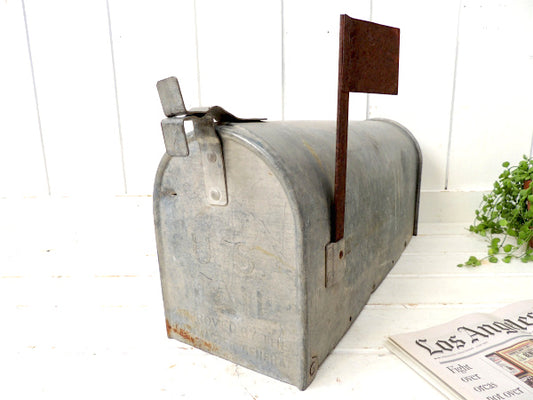 【U.S MAIL/LA/CALIF】スチール製・ビンテージ・メールボックス/ポスト/郵便受け