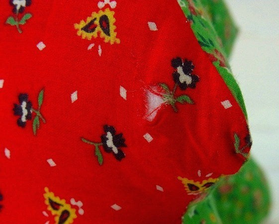 花柄・ハンドメイド 布製 ヴィンテージ クリスマスツリー USA アメリカンスタイル オブジェ ぬいぐるみ