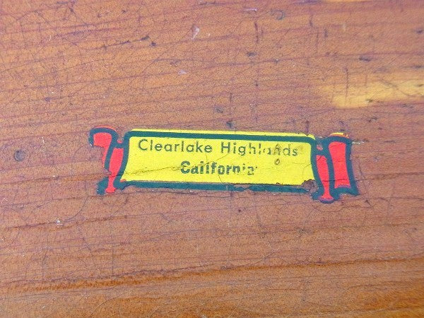 木製の小さなアンティーク・3段・卓上チェスト/引き出し USA