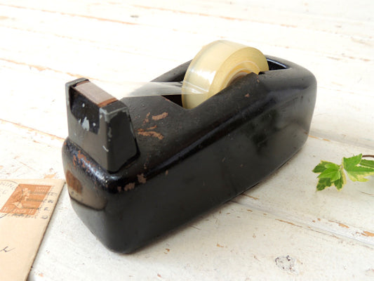 【Scotch・スコッチ】インダストリアル・ブラック・ビンテージ・テープカッター・ステーショナリー