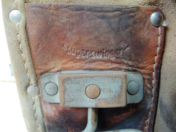 【Action】レザー製・6ポケット・ヴィンテージ・ツールポーチ・工具ベルトポーチ・ツールエプロン