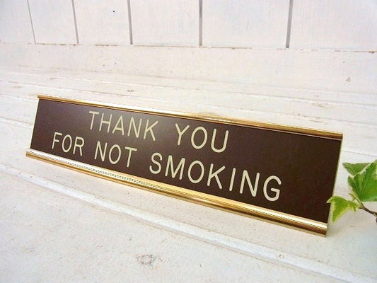 【Not Smoking】禁煙・ヴィンテージ・卓上サイン USA