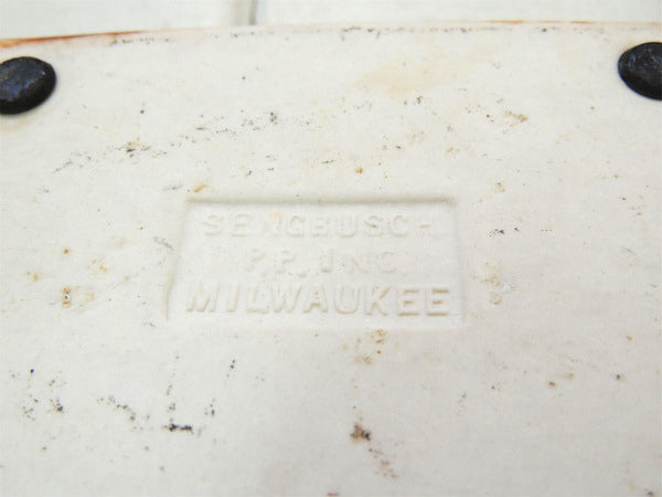 【SENGBUSCH】白色・陶器製・アンティーク・スタンプモイスチャー/切手ぬらし USA