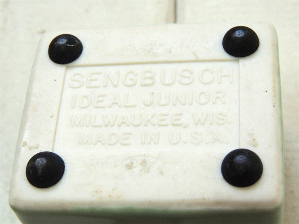 【SENGBUSCH】ミントグリーン色・陶器製・小さなアンティーク・スタンプモイスチャー/切手ぬらし