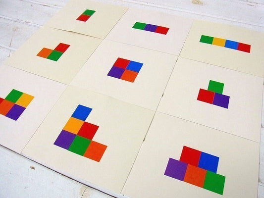 DLM 1960's ヴィンテージ おもちゃ 子供 学習 TOY ゲーム デザインカード 32枚セット アート カード