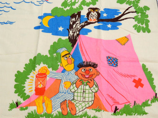 セサミストリートの仲間たち キャンプ・デッドストック・70's ヴィンテージ・ブランケット・毛布