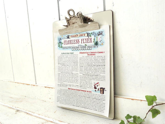 【UNITED・ホワイト】ヴィンテージ・クリップボード・バインダー・USA