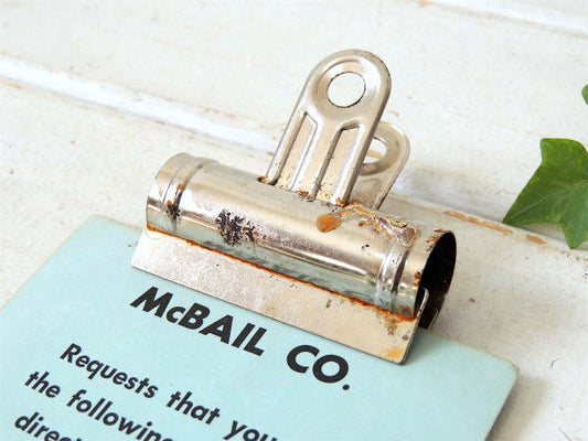 スチール製・ヴィンテージ・クリップ・ペーパークリップ・文房具・ステーショナリー