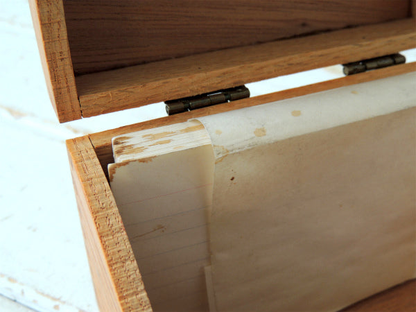 【#435】組み木仕様・ヴィンテージ・木製カードボックス・ファイルケース