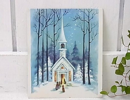 【教会】デッドストック・ヴィンテージ・クリスマスカード USA