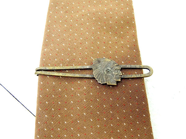 【1920's~/インディアン/フェイス】アンティーク・タイバー・タイピン