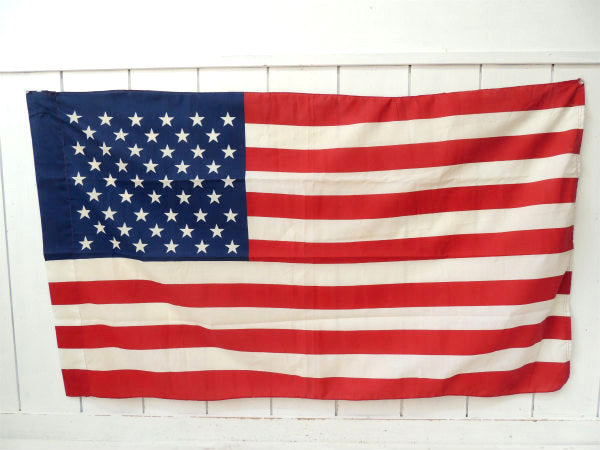 【USA国旗・50スター★1960s〜】ビッグサイズ・ヴィンテージ・アメリカンフラッグ・看板・星条旗