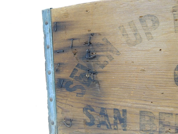 【7UP】セブンアップ・ドリンク・60'sヴィンテージ・ウッドボックス・木箱・ディスプレイ USA