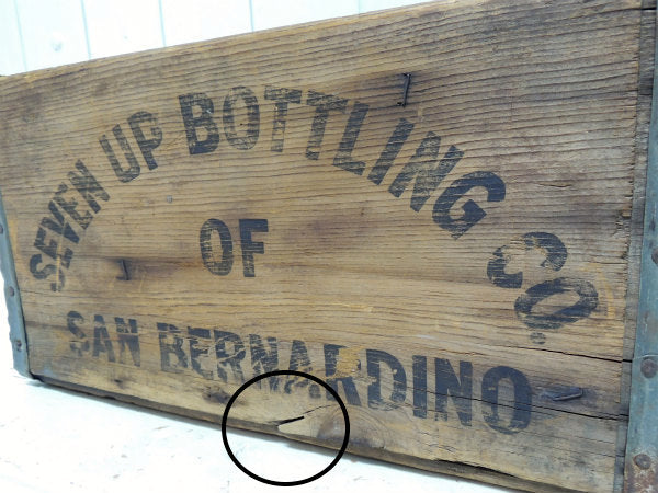 【7UP】セブンアップ・ドリンク・60'sヴィンテージ・ウッドボックス・木箱・ディスプレイ USA