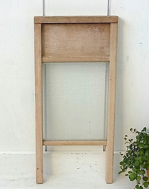 USA 木製×ガラス製・ヴィンテージ・ウォッシュボード/洗濯板