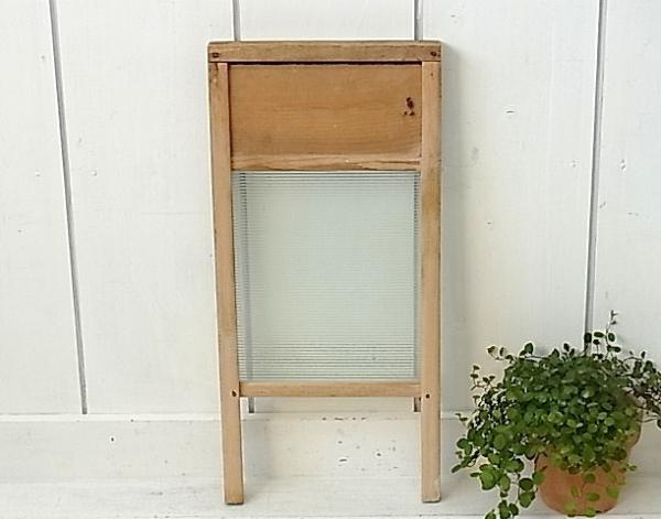 USA　木製×ガラス製・ヴィンテージ・ウォッシュボード/洗濯板