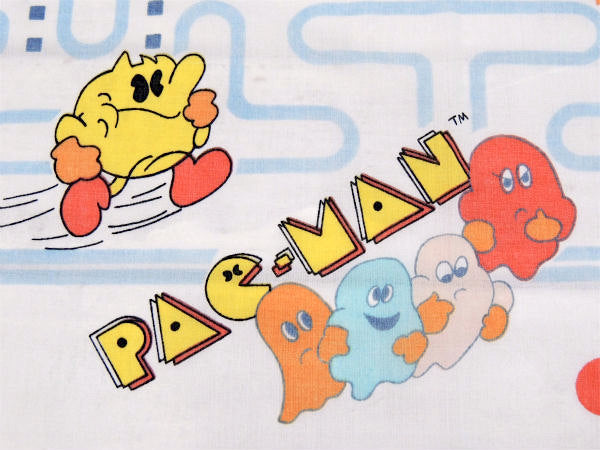 【パックマン】PAC-MAN・80'sヴィンテージ・ユーズドシーツ(ボックスタイプ)