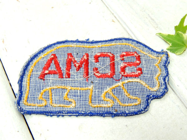 SCMA グリズリー カリフォルニア ビンテージ 刺繍ワッペン デッドストック バイク ハーレーダビッドソン