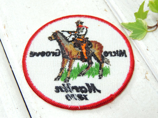 1870s マーリン 銃 ウエスタン・ショットガン&ライフル・ヴィンテージ・刺繍・ワッペン・デッドストック