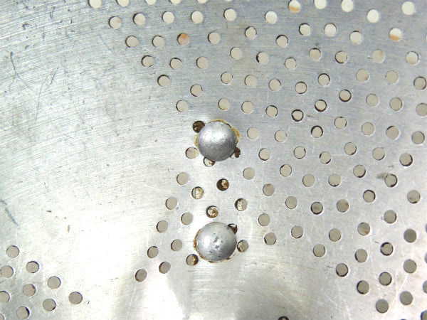 【星モチーフ】アルミ製・ハンドル&脚付き・ヴィンテージ・コランダー・水切りボウル・キッチン用品