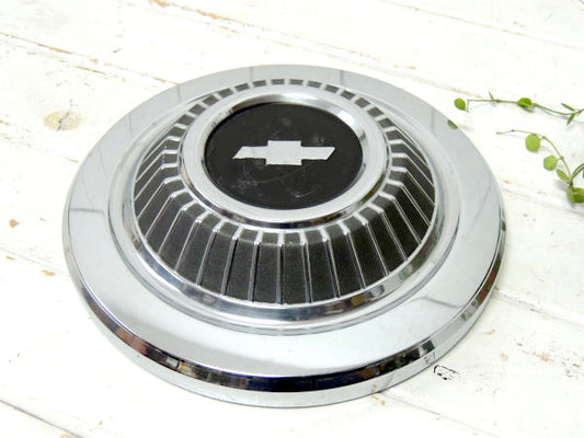 【Chevrolet・CHEVY】シボレー・ロゴ・ビンテージ・ホイールキャップ・オートパーツ