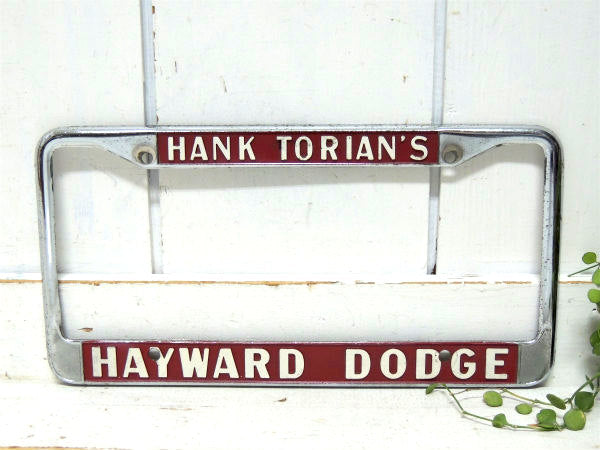 【HANK TORIAN'S】DODGE・アメ車・ダッジ・ディーラー・ヴィンテージ・ナンバーフレーム