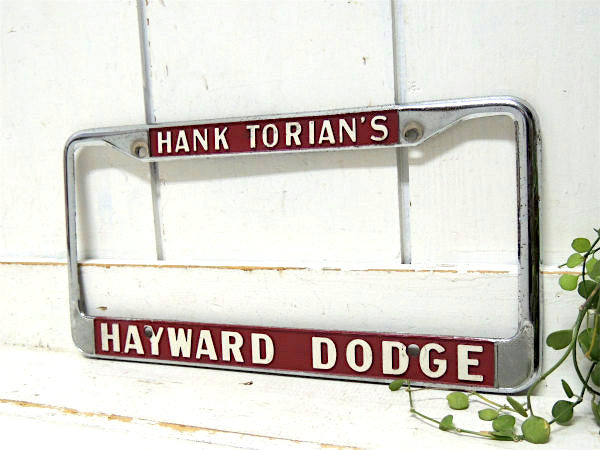 【HANK TORIAN'S】DODGE・アメ車・ダッジ・ディーラー・ヴィンテージ・ナンバーフレーム