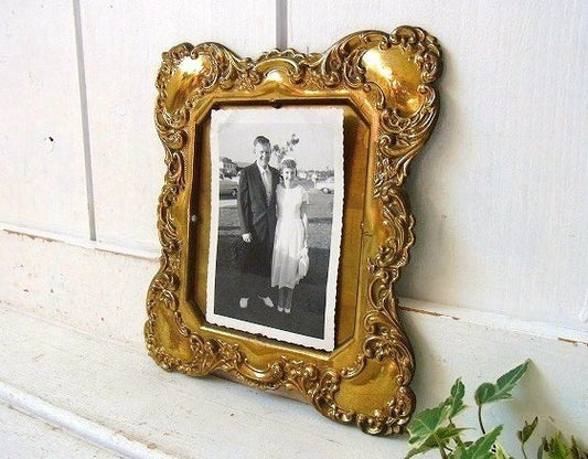 【イギリス・真鍮製】アンティーク・フォトフレーム・額縁・写真立て