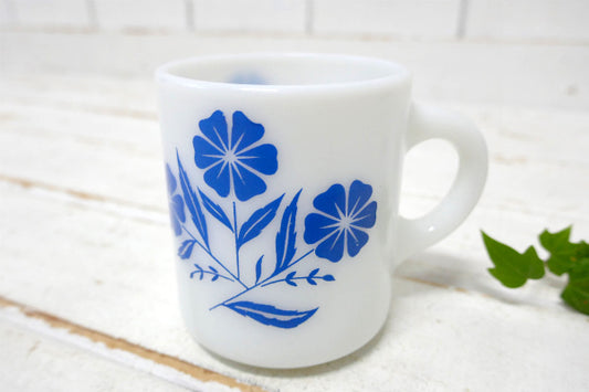 【ヘーゼルアトラス】コーンフラワー・花柄・ブルー・ヴィンテージ・マグカップ・コーヒーカップ・食器