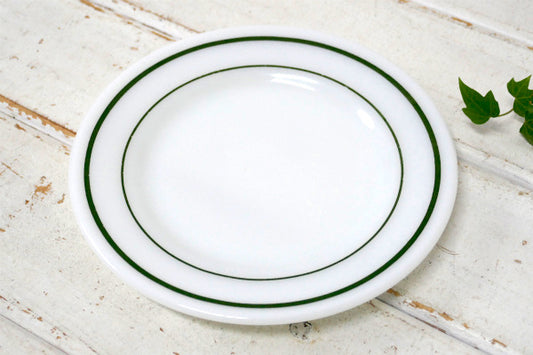 【CORNING】コーニング社・Decor・グリーンライン・ブレッドプレート・皿・食器 USA