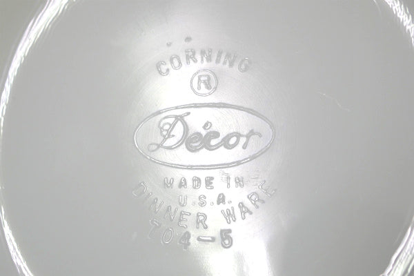 【CORNING】コーニング社・Decor・グリーンライン・ブレッドプレート・皿・食器 USA