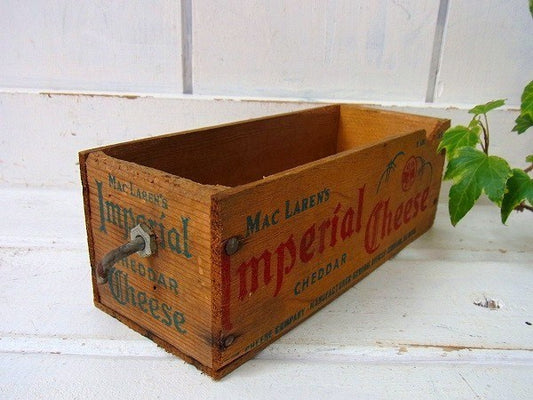 【Imperial Cheese】クラフト社・木製・アンティーク・チーズボックス/木箱 USA
