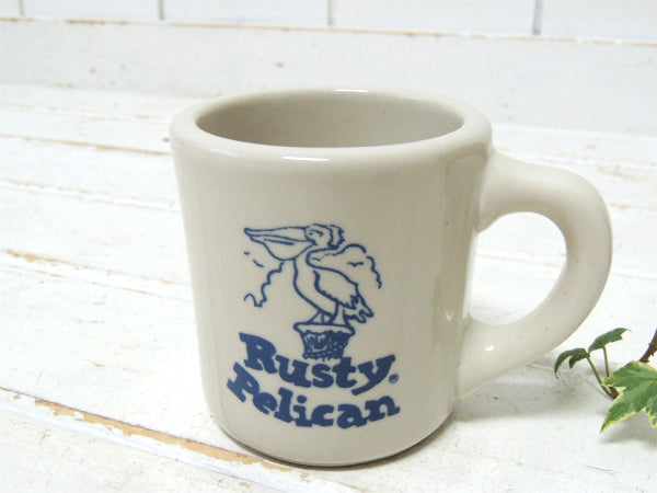 【Rusty Pelican】ペリカン・陶器製・ヴィンテージ・マグカップ・ダイナーマグ・コーヒーマグ