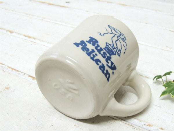 【Rusty Pelican】ペリカン・陶器製・ヴィンテージ・マグカップ・ダイナーマグ・コーヒーマグ