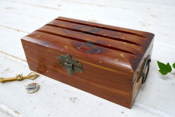 Santa Claus Land スーベニア・木製・ヴィンテージ・宝石箱・木箱・ウッドボックス 宝箱