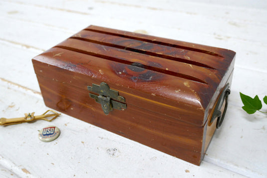 Santa Claus Land スーベニア・木製・ヴィンテージ・宝石箱・木箱・ウッドボックス 宝箱