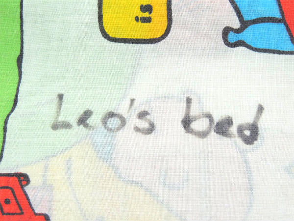 【スヌーピー】ピーナッツの仲間・ベッドタイム柄・ヴィンテージ・USEDフラットシーツ(1/2)