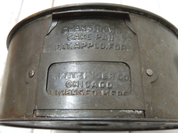 SWANS DOWN CAKE FLOUR メタル US アンティーク ケーキモールド 菓子型 焼型