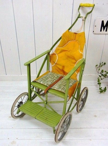 1950’s 乳母車 ヴィンテージ・ベビーカー・USA・アメリカンスタイル インテリア 店舗什器
