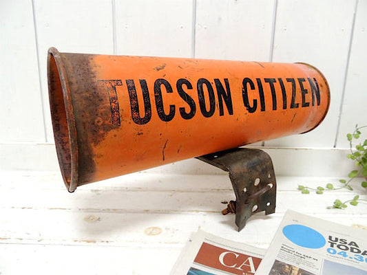 【ツーソン・シチズン新聞】アリゾナ・筒型・ヴィンテージ・メールボックス/ポスト/郵便受け