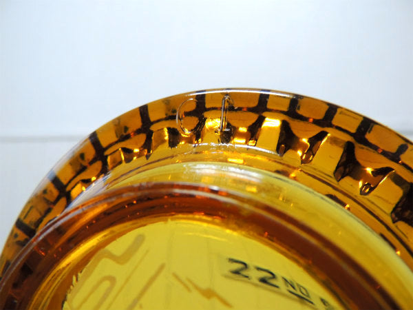 【MEXICAN&AMERICAN】レストラン・アンバーガラス製・ヴィンテージ・灰皿 ・アシュトレイ