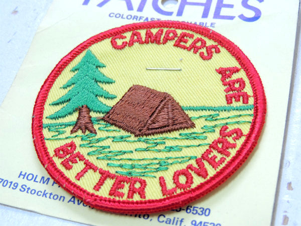 キャンプ テント 1970s CAMPERS ARE  ヴィンテージ 刺繍 ワッペン デッド