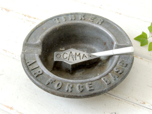 【TINKER AIR FORCE BASE】US空軍基地・ミリタリー・ヴィンテージ・灰皿・米軍