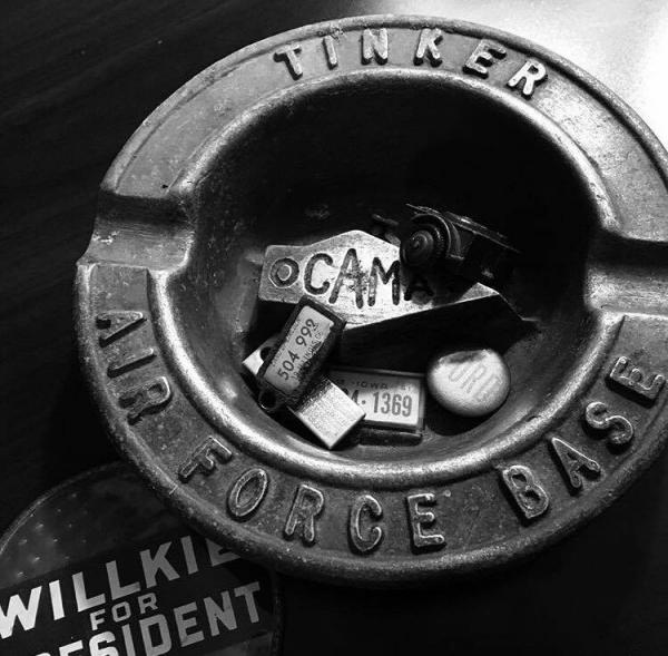 【TINKER AIR FORCE BASE】US空軍基地・ミリタリー・ヴィンテージ・灰皿・米軍
