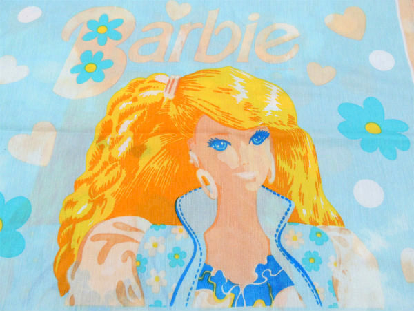 Barbie バービー 人形 フラワー 花柄&水玉柄 USED ピロケース　枕カバー USA