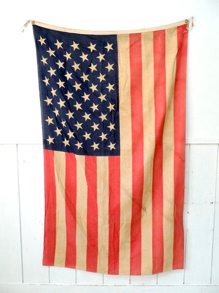 【USA国旗・50星★】オールドアメリカン・1960s〜・ヴィンテージ・アメリカンフラッグ・看板・旗