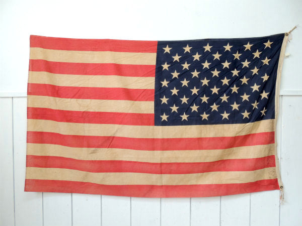 【USA国旗・50星★】オールドアメリカン・1960s〜・ヴィンテージ・アメリカンフラッグ・看板・旗