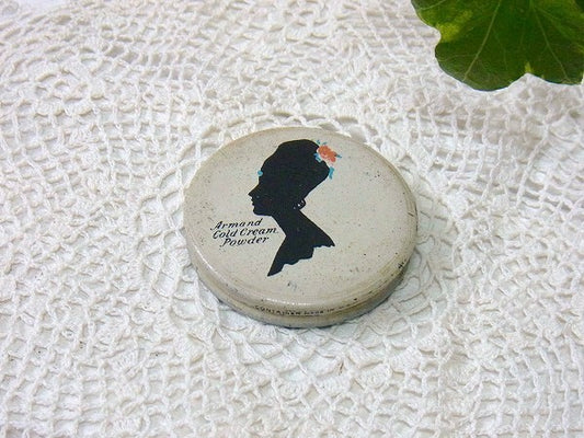 【ARMAND】小さなアンティーク・パウダー缶/ティン缶 USA